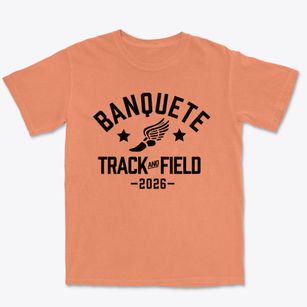 Banquete High School Track and Field Premium Heavyweight T-shirt
