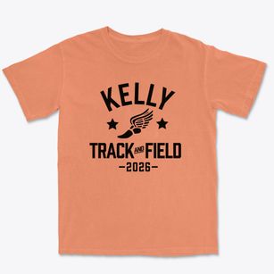 Monsignor Kelly Catholic High School Track and Field Premium Heavyweight T-shirt