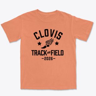 Clovis High School Track and Field Premium Heavyweight T-shirt