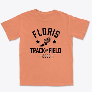 Floris Elementary School Track and Field Premium Heavyweight T-shirt