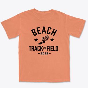 Beach Elementary School Track and Field Premium Heavyweight T-shirt