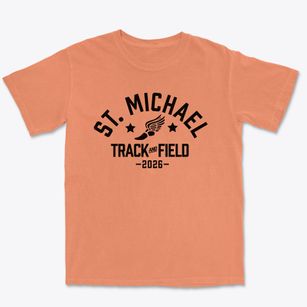 Saint Michael Elementary School Track and Field Premium Heavyweight T-shirt