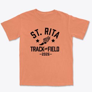 Saint Rita School Track and Field Premium Heavyweight T-shirt
