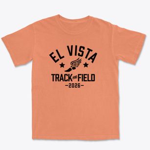 El Vista Elementary School Track and Field Premium Heavyweight T-shirt