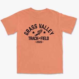 Grass Valley Elementary School Track and Field Premium Heavyweight T-shirt