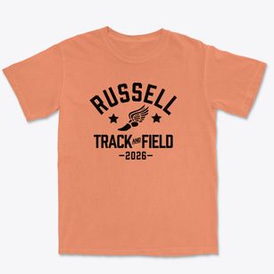 Russell Middle School Track and Field Premium Heavyweight T-shirt