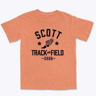 Scott Elementary School Track and Field Premium Heavyweight T-shirt