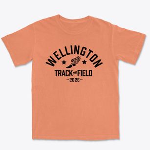 Wellington Christian School Track and Field Premium Heavyweight T-shirt