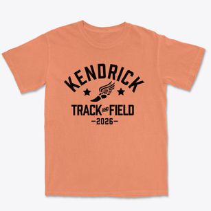 Kendrick Middle School Track and Field Premium Heavyweight T-shirt