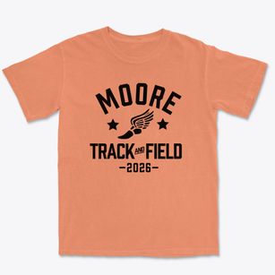 Moore Elementary School Track and Field Premium Heavyweight T-shirt