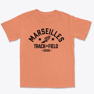 Marseilles Elementary District 150 Track and Field Premium Heavyweight T-shirt