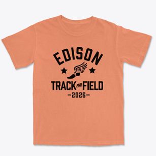 Edison Elementary School Track and Field Premium Heavyweight T-shirt