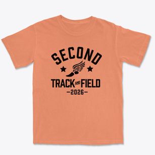 Second Baptist Christian School Track and Field Premium Heavyweight T-shirt