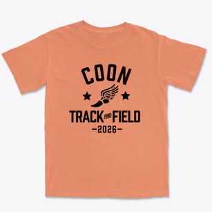 Coon School Track and Field Premium Heavyweight T-shirt