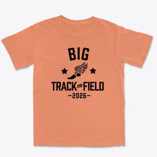 Big Burning Public School Track and Field Premium Heavyweight T-shirt