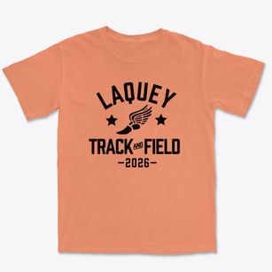 Laquey Elementary School Track and Field Premium Heavyweight T-shirt
