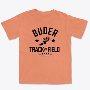 Buder Elementary School Track and Field Premium Heavyweight T-shirt