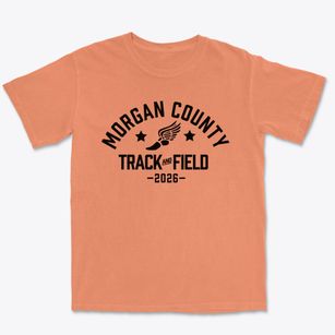 Morgan County R2 School Track and Field Premium Heavyweight T-shirt