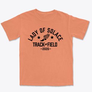 Our Lady Of Solace School Track and Field Premium Heavyweight T-shirt