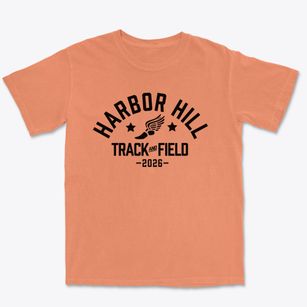 Harbor Hill Elementary School Track and Field Premium Heavyweight T-shirt