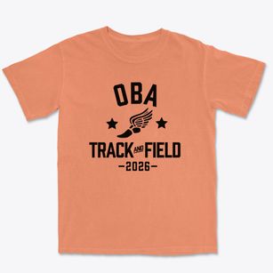 Oklahoma Bible Academy Track and Field Premium Heavyweight T-shirt