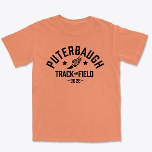Puterbaugh Middle School Track and Field Premium Heavyweight T-shirt