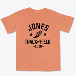 Jones Academy Track and Field Premium Heavyweight T-shirt