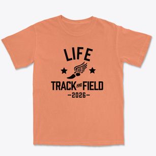 Life Christian Academy Track and Field Premium Heavyweight T-shirt