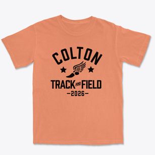 Colton Middle School Track and Field Premium Heavyweight T-shirt
