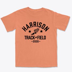 Harrison Elementary School Track and Field Premium Heavyweight T-shirt