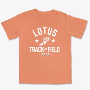 Lotus School For Excellence Blue Track and Field Premium Heavyweight T-shirt