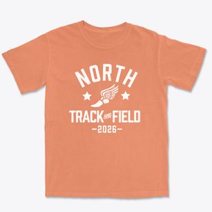 North Elementary School Track and Field Premium Heavyweight T-shirt