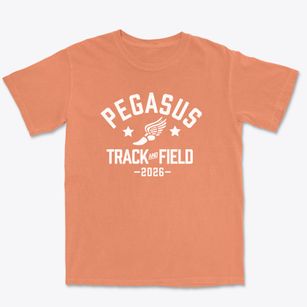 Pegasus Charter School Track and Field Premium Heavyweight T-shirt