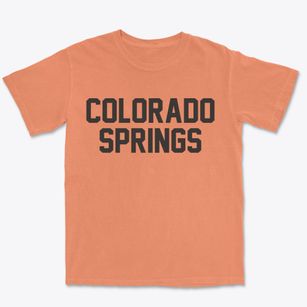 Colorado Springs Colorado Classic Block Premium Heavyweight T-shirt