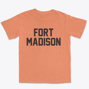 Fort Madison Iowa Classic Block Premium Heavyweight T-shirt