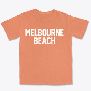 Melbourne Beach Florida Classic Block Premium Heavyweight T-shirt