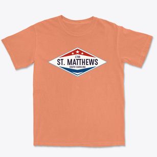 St. Matthews South Carolina Diamond Star Premium Heavyweight T-shirt