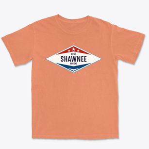 Shawnee Kansas Diamond Star Premium Heavyweight T-shirt