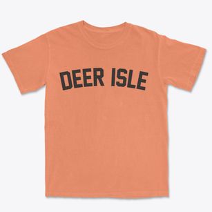 Deer Isle Maine Classic Curve Premium Heavyweight T-shirt