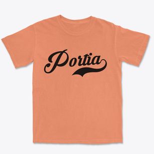 Portia Arkansas Vintage Team Premium Heavyweight T-shirt