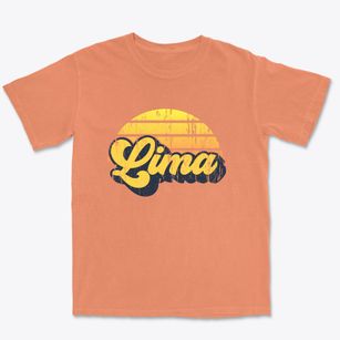 Lima New York Sublime Sunset Premium Heavyweight T-shirt