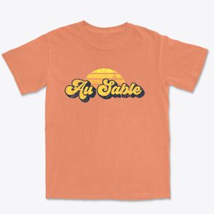 Au Sable New York Sublime Sunset Premium Heavyweight T-shirt