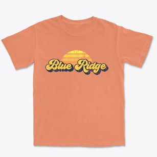 Blue Ridge Georgia Sublime Sunset Premium Heavyweight T-shirt