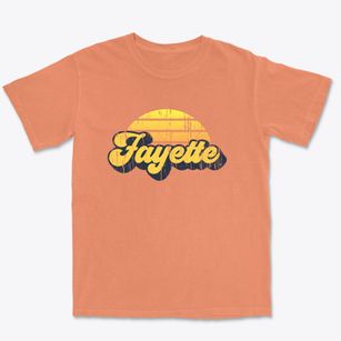 Fayette Maine Sublime Sunset Premium Heavyweight T-shirt