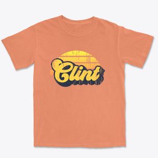 Clint Texas Sublime Sunset Premium Heavyweight T-shirt