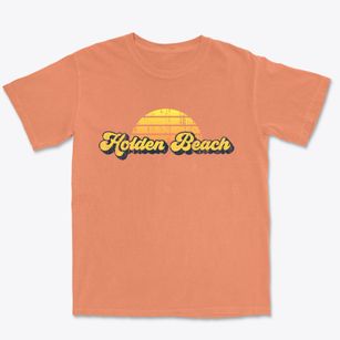 Holden Beach North Carolina Sublime Sunset Premium Heavyweight T-shirt
