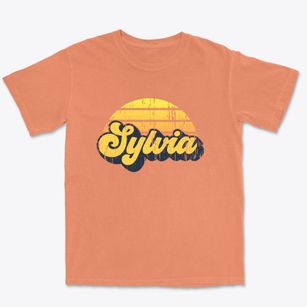 Sylvia Kansas Sublime Sunset Premium Heavyweight T-shirt