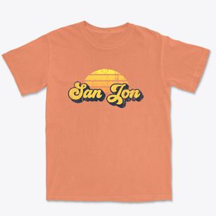 San Jon New Mexico Sublime Sunset Premium Heavyweight T-shirt