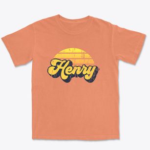 Henry Nebraska Sublime Sunset Premium Heavyweight T-shirt