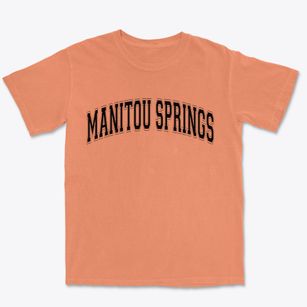Manitou Springs Colorado Varsity Premium Heavyweight T-shirt